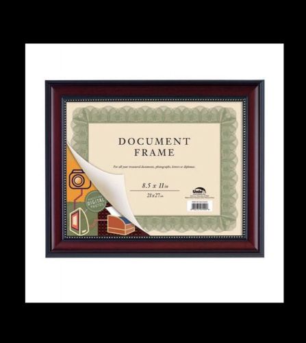 Uniek Harrison Document &amp; Desktop Frame, Cherry, 8-1/2&#034; x 11&#034;