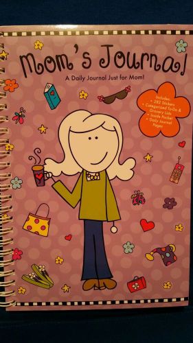 Mom&#039;s Daily Journal undated w/282 stickers to do &amp; grocery list. Inside pocket!