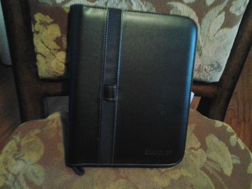 DAY TIMER BLACK FAUX LEATHER DAYPLANNER
