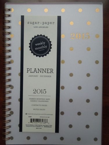 Sugar Paper Los Angeles For Target Small Gold Polka Dot Planner