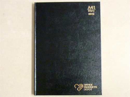 2015 Diary A4 2 Days to a Page hard cover OPD branded by Collins Debden 2DTP