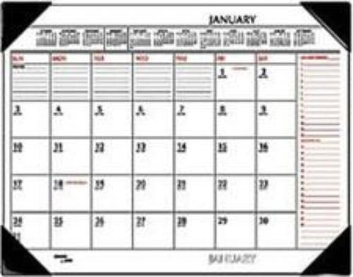 At-a-glance refillable two-color desk pad for sale