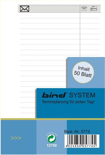 bind - B5774 - Systemeinlage ADRESSEN A7