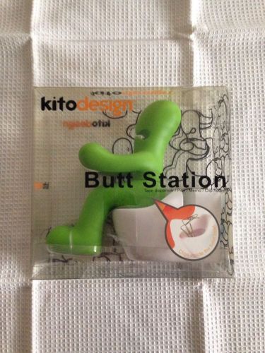 Kito Design Butt Station Desk Organizer Funny Boss Gift Tape Dispensor Blue NIB