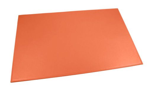 LUCRIN - Large desk pad 23.6 x 15.7 inches - Smooth Cow Leather - Orange