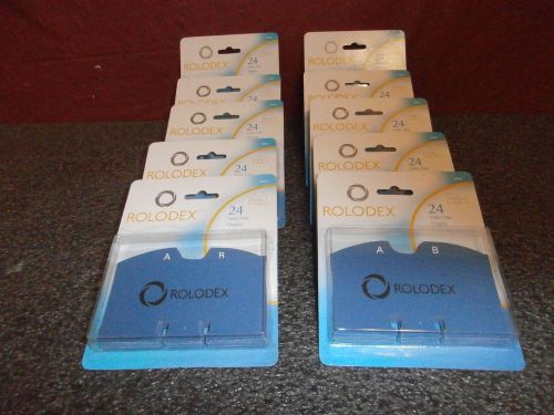 Lot of 11 ROLODEX Index Tabs A-Z Refills New Sealed for Rotary Card File # 67636