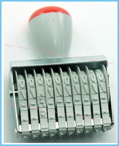 4 mm 10 band number no. rubber stamp ink pad office bill invoice 15410 trodat for sale