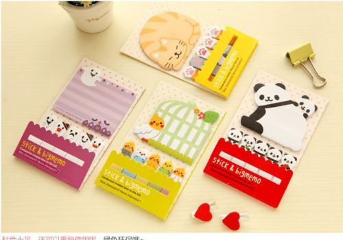 120 cute panda memo sticky pad post it index bookmark marker highlight message