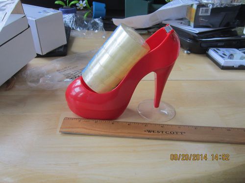 Red  high heel stiletto pumps tape dispenser for sale