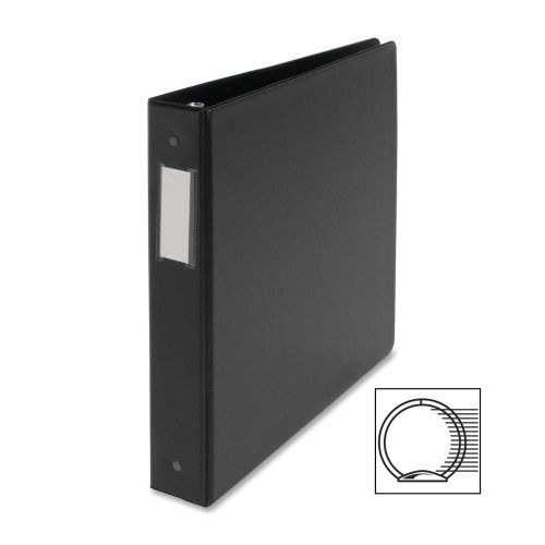Business source ring binder - 8.50&#034;x11&#034; - 1.5&#034; -vinyl - black -1 ea - bsn28560 for sale