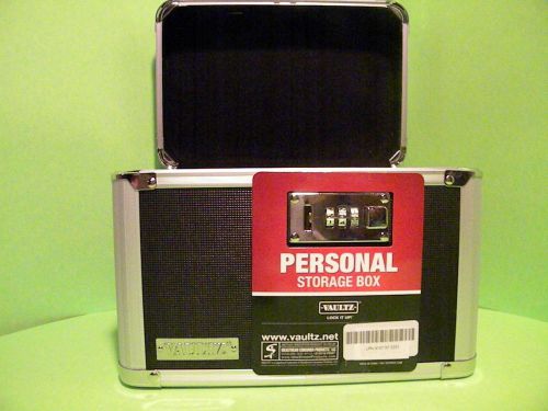Vaultz Locking Personal Security Box, 7.75 x 7.25 x 10 Inches, Black