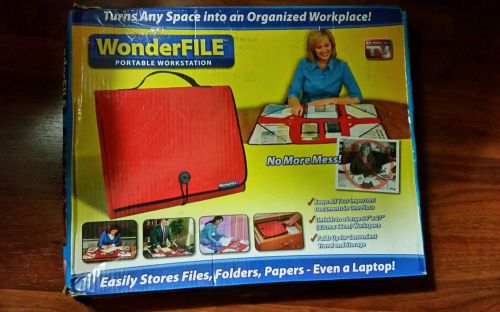 wonderfile portable workstation red