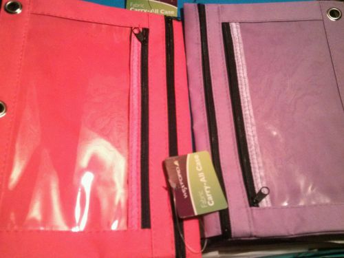 Lot of 2, Carry All Fabric Cases. New with tags