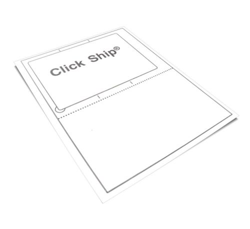 200 click ship labels with tear-off receipt - usa made - peel &amp; pull &amp; apply for sale