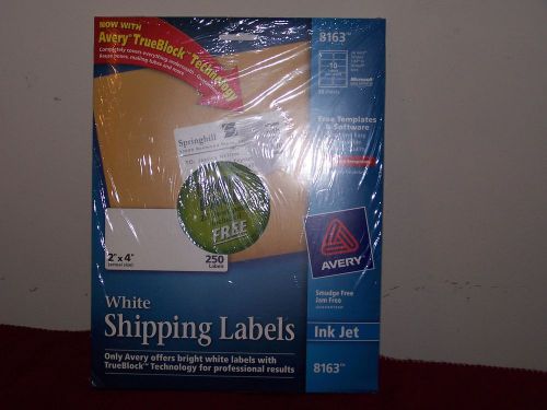 AVERY LABELES - 8163 - INK JET - TWIN PACK - 500 LABELS+ 25 SHEET PACK FREE