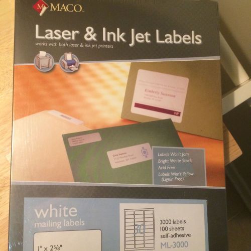 Laser And Ink Jet Labels