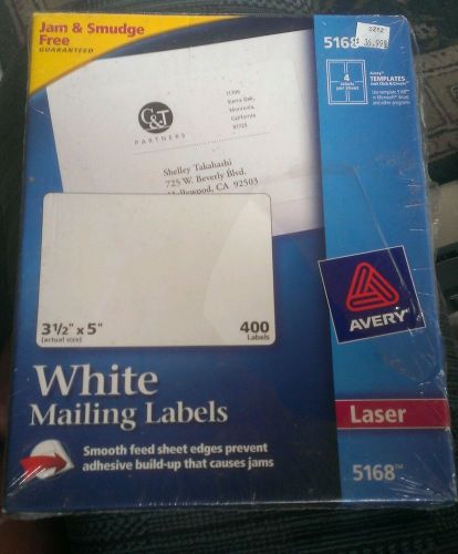 Avery Laser 5168 - 400 Labels 3 1/2 in X 5 NEW generic