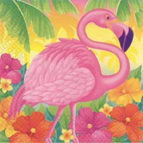 30 Custom Pink Flamingo Art Personalized Address Labels