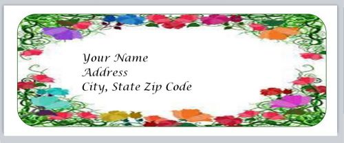 30 Flowers Personalized Return Address Labels Buy 3 get 1 free (bo28)