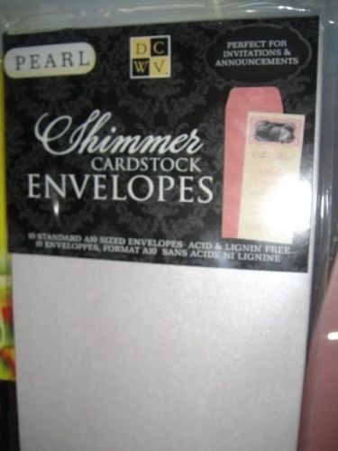 Pearl Shimmer Cardstock Envelopes 10