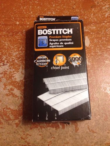 Full strip standard chisel point staples, 1/4 inch leg length, 5,000/box for sale