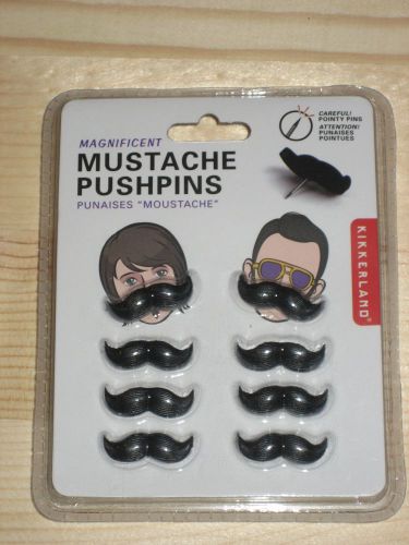 Kikkerland Magnificent Mustache Pushpins