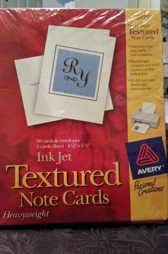 Avery Textured ink jet note cards 3379