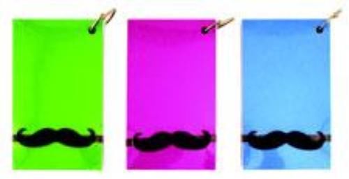 Redi-Tag Mr. Mustache Study Cards 3&#039;&#039; x 5&#039;&#039; Ruled Assorted Covers 75 Cards