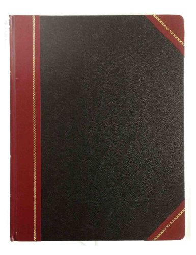 Boorum columnar book record 304 page black/red black cover 10-3/8x8-1/8&#034; -quad-5 for sale