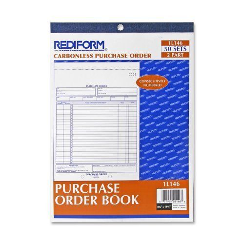 Rediform purchase order form - 50 sheet[s] - 2 part - carbonless - 11&#034; x (1l146) for sale