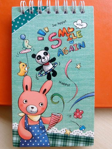 Animal Circus Ring Vertical Type Memo Notebook Diary Scratchpad Planner Booklet2