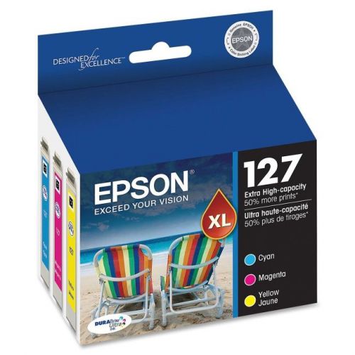 Epson - accessories t127520 cyan magenta yellow ink cart for sale