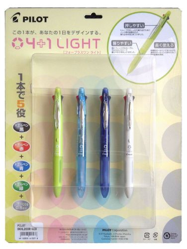 (Japan Import) Pilot Feed 4+1 Light Multi Ball Pen + Mechanical Pencil x 4