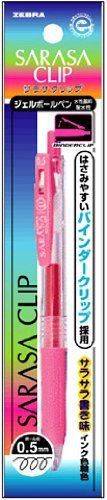 Zebra Sarasa Push Clip Gel Ink Ballpoint Pen 0.5mm Pink Ink Color