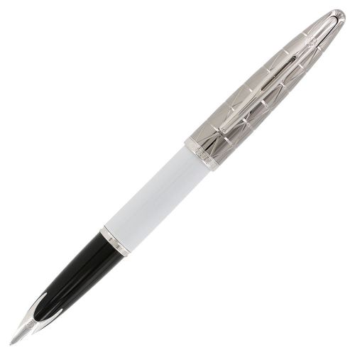 Waterman Carene Contemporary White and Metal Fine Point Fountain Pen - 1795294