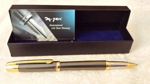 Fine writing instrument x-pen symphony roller ball gun metal finish for sale