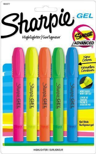Accent gel highlighters colored highlighters new gel stick technology for sale