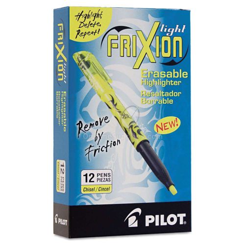 Pilot Frixion Lite Erasable Highlighter, Yellow Ink, Chisel