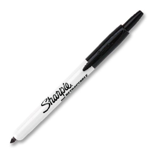Sharpie Rt Permanent Marker - Fine Marker Point Type - Black Ink - 1 (san36701)