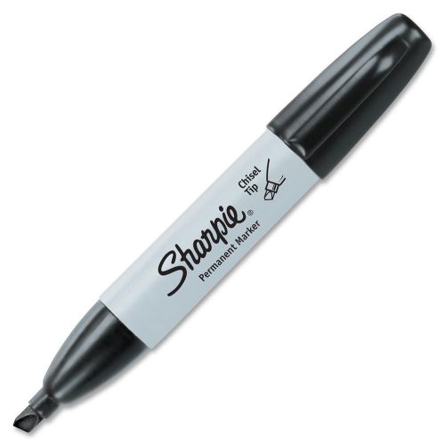 Sharpie Permanent Marker Pen Chisel Tip Black 1 Each 38201