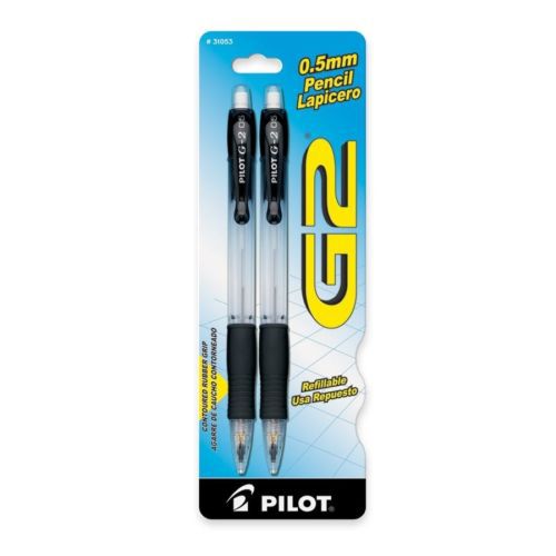 Pilot G2 Mechanical Pencil - 0.5 Mm Lead Size - Black, Clear Barrel - (pil31053)