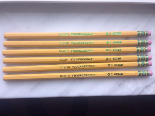 6 Dixon Ticonderoga Worlds Best Pencil Fast Shipping