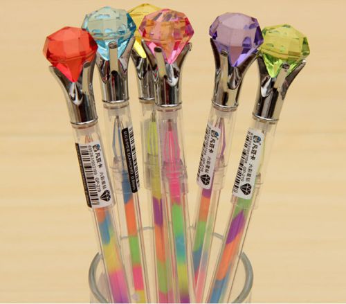 10 pcs  Color Gel Pens With 6 Changed Colors in 1 Ball-point Pens Free Shipping
