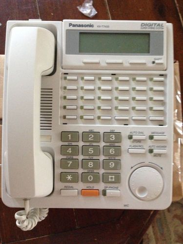 PANASONIC KX-T7433 WHITE DIGITAL SUPER HYBRID SYSTEM BUSINESS TELEPHONE