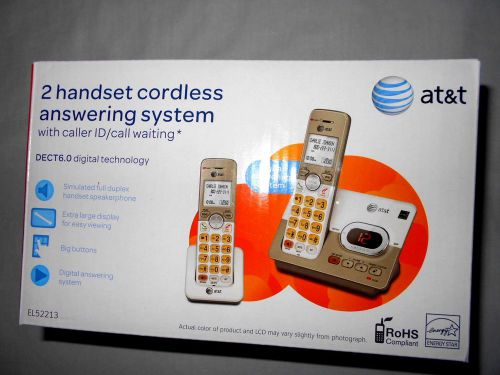 AT&amp;T EL52213 DECT 6.0  Answering System, 2 Handsets Lines 1