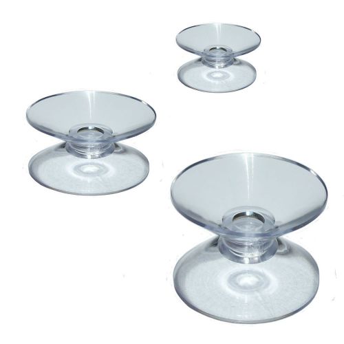 Pkt of 4 double suction cups choose  20, 30 &amp; 37 mm or 1 of each + free uk p&amp;p for sale