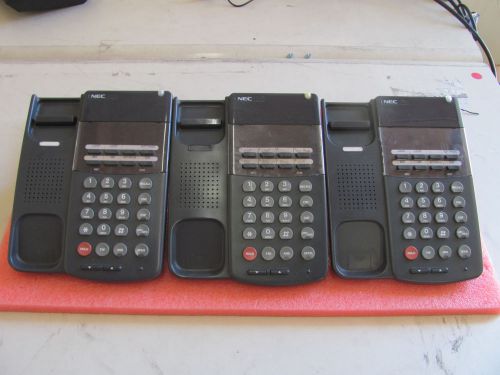 LOT OF 3 NEC ETW-8-1(BK) 730035 Office Business Phones