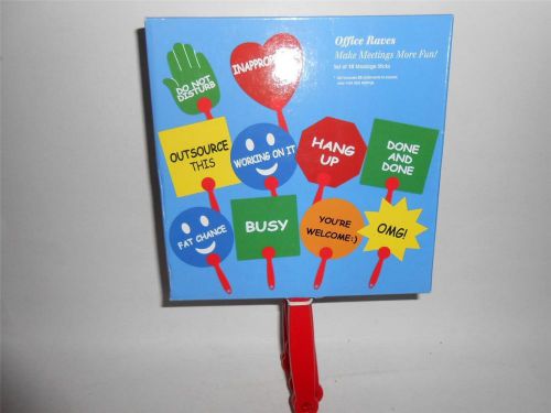 OFFICE RAVES 10 FUN OFFICE MESSAGE BOARDS/PADDLES BOARDROOM HUMOR GAG GIFT