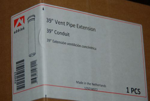 NEW unopened Ubbink Rinnai 224053 vent pipe extension 39&#034; conduit 2 available