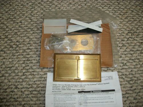 Square d dfb1 trim ring with dsba face plate in brass for infloor system for sale